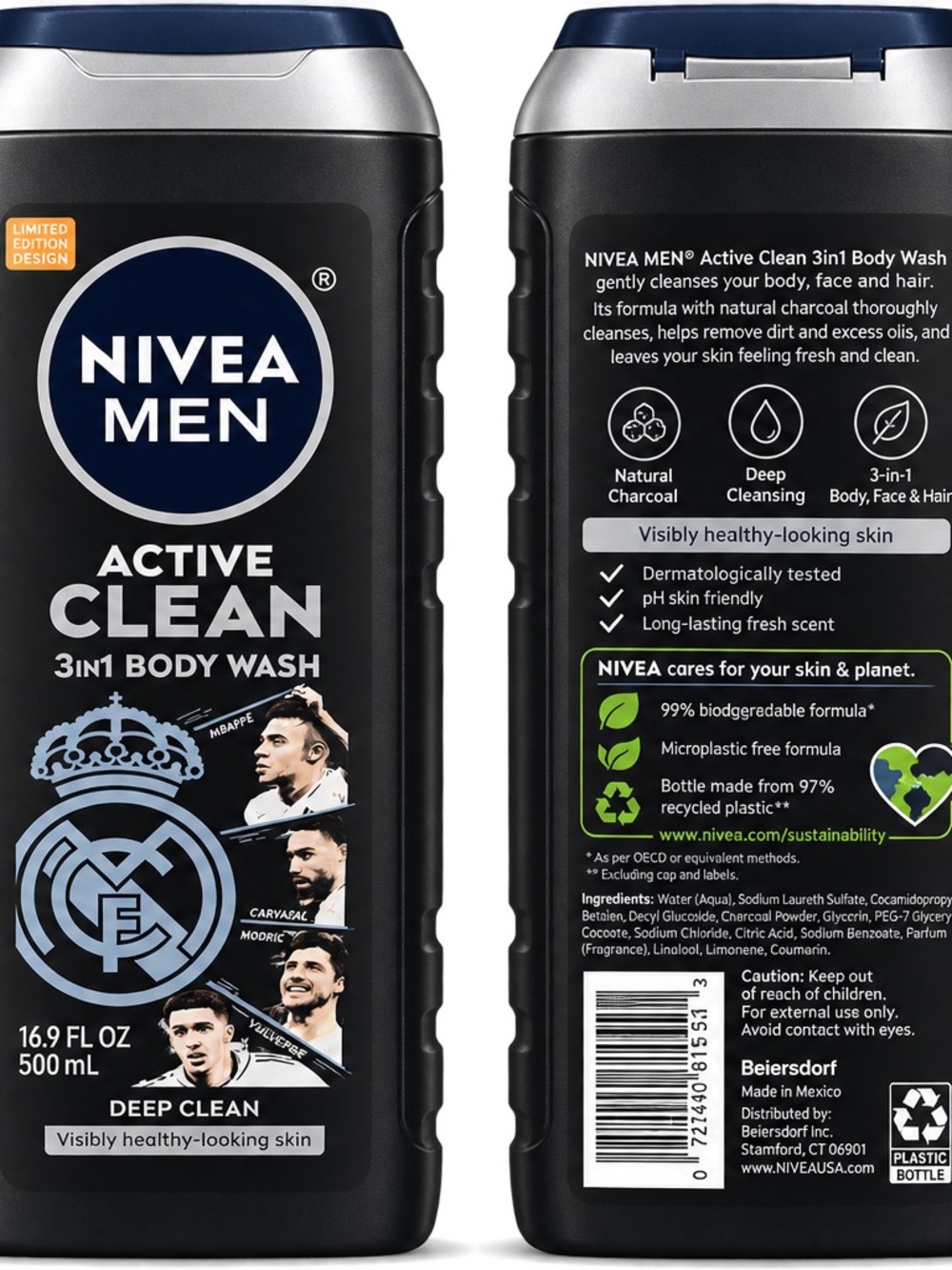 Active Clean 3-in-1 Body Wash - Deep Clean Black